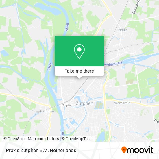 Praxis Zutphen B.V. map