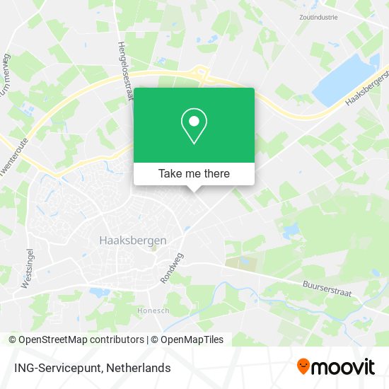 ING-Servicepunt map