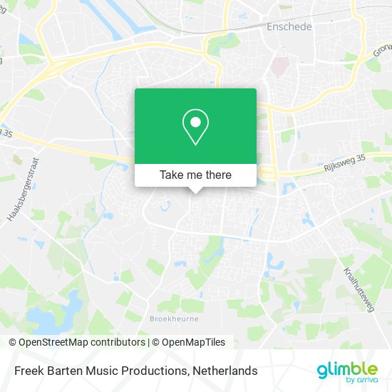 Freek Barten Music Productions map