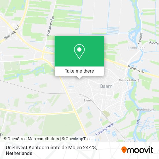 Uni-Invest Kantoorruimte de Molen 24-28 map