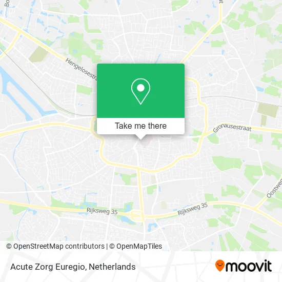 Acute Zorg Euregio map