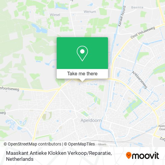 Maaskant Antieke Klokken Verkoop / Reparatie map