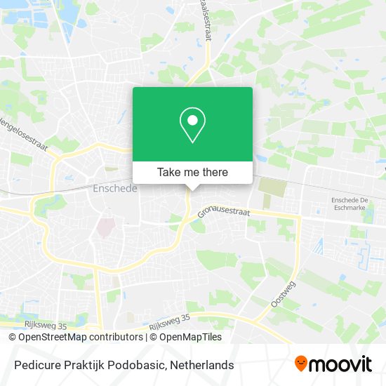 Pedicure Praktijk Podobasic map