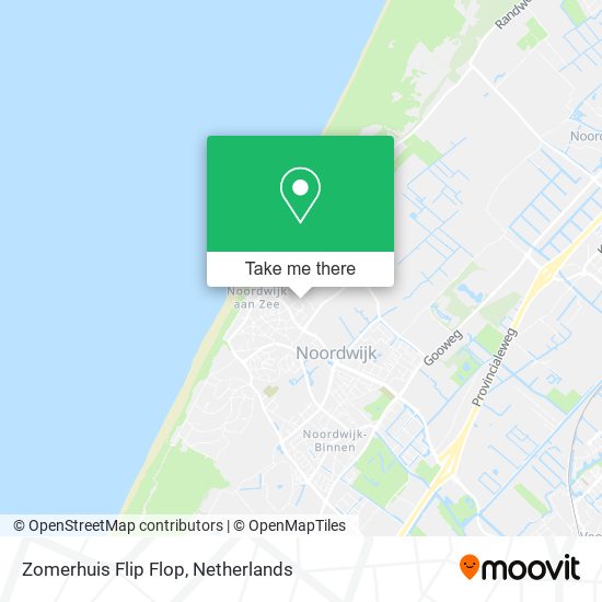 Zomerhuis Flip Flop map