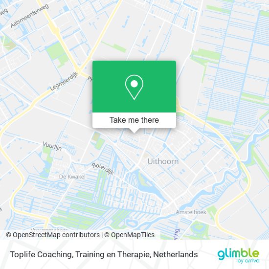 Toplife Coaching, Training en Therapie map