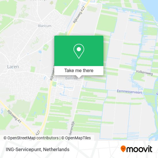 ING-Servicepunt map