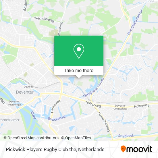 Pickwick Players Rugby Club the map