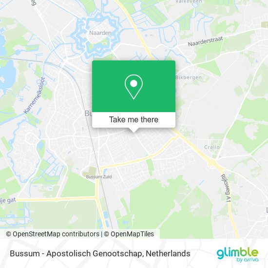 Bussum - Apostolisch Genootschap Karte