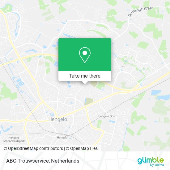 ABC Trouwservice map