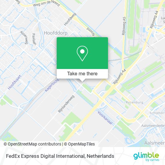 FedEx Express Digital International map