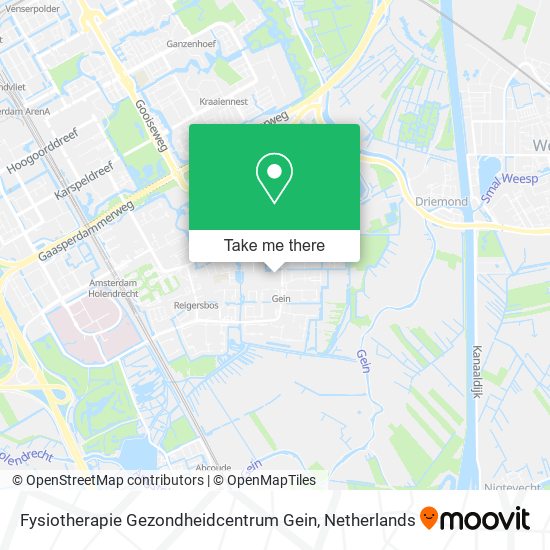 Fysiotherapie Gezondheidcentrum Gein map