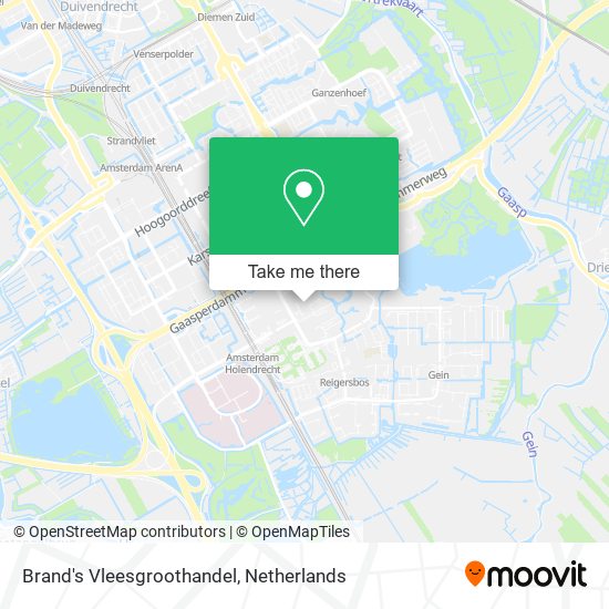Brand's Vleesgroothandel map
