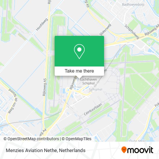 Menzies Aviation Nethe map