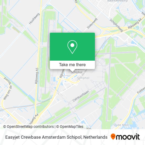 Easyjet Crewbase Amsterdam Schipol map
