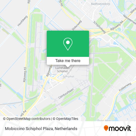 Mobiccino Schiphol Plaza map