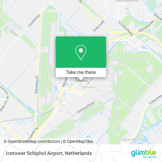 Icetower Schiphol Airport map