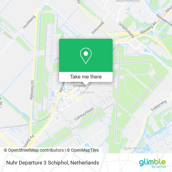 Nuhr Departure 3 Schiphol map