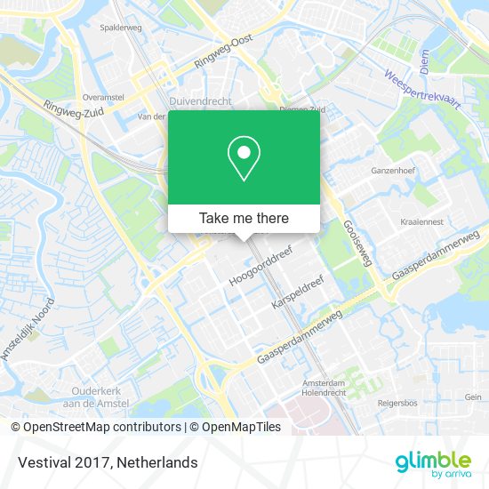 Vestival 2017 map