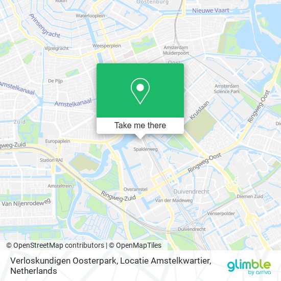 Verloskundigen Oosterpark, Locatie Amstelkwartier Karte