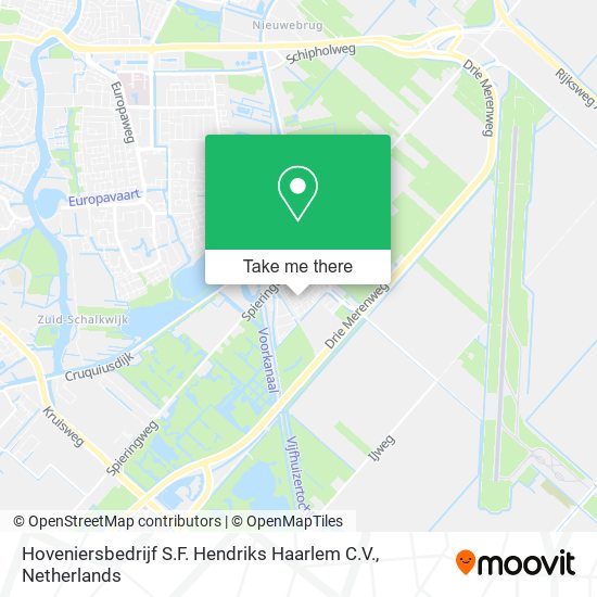 Hoveniersbedrijf S.F. Hendriks Haarlem C.V. Karte