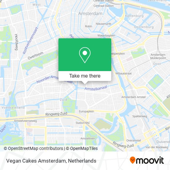 Vegan Cakes Amsterdam map