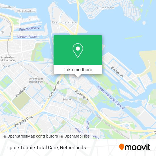 Tippie Toppie Total Care map