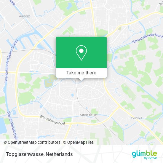 Topglazenwasse map