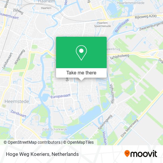 Hoge Weg Koeriers map