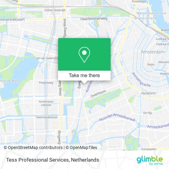 Tess Professional Services map