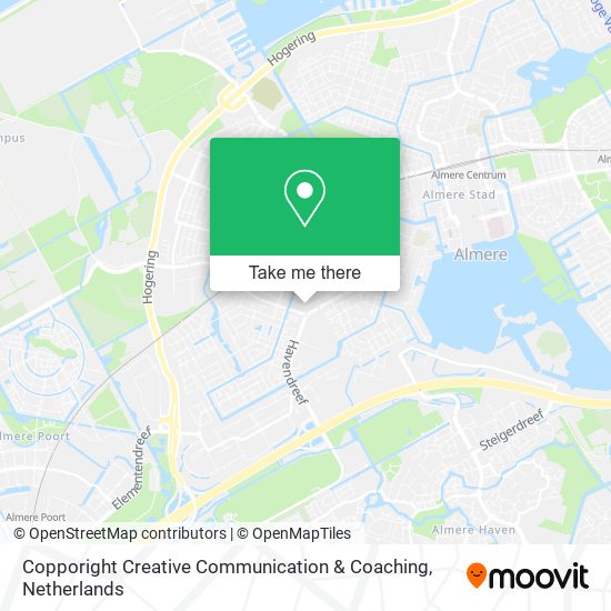 Copporight Creative Communication & Coaching map