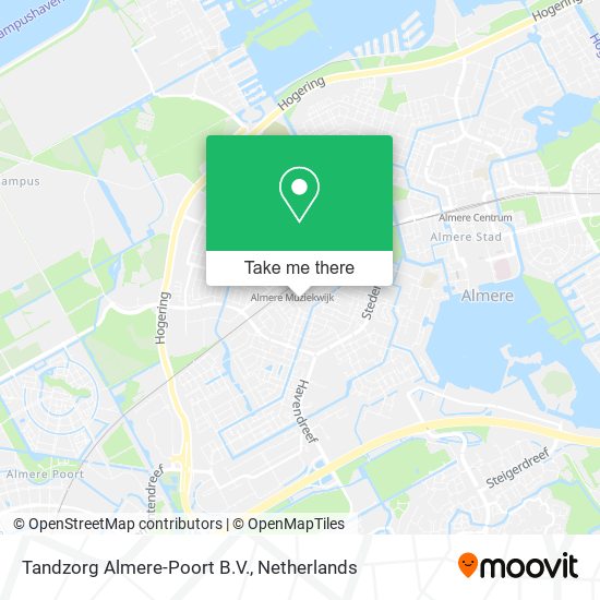 Tandzorg Almere-Poort B.V. Karte
