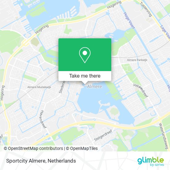 Sportcity Almere map