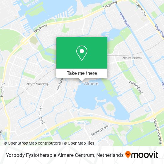 Yorbody Fysiotherapie Almere Centrum Karte