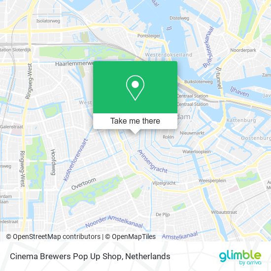 Cinema Brewers Pop Up Shop map