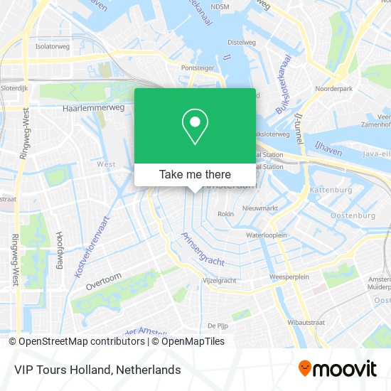 VIP Tours Holland Karte