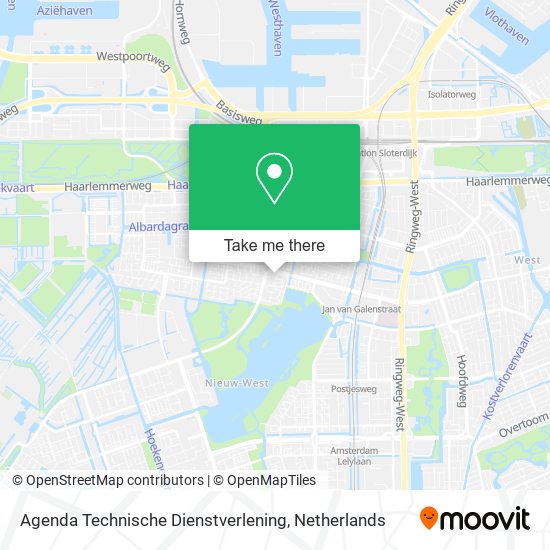 Agenda Technische Dienstverlening Karte