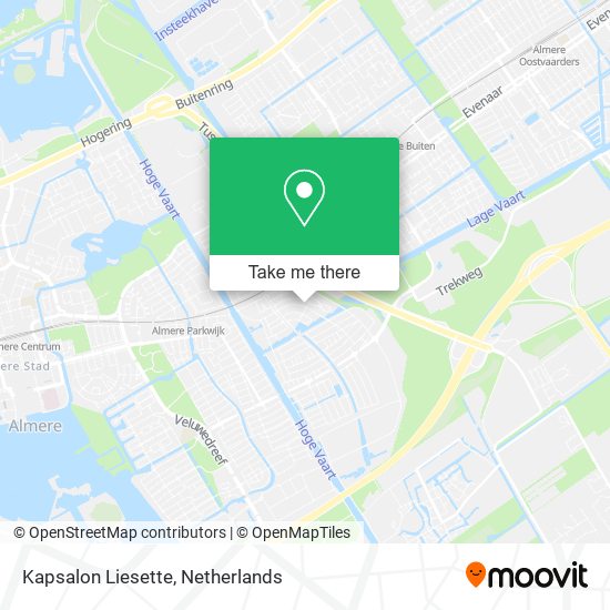 Kapsalon Liesette map