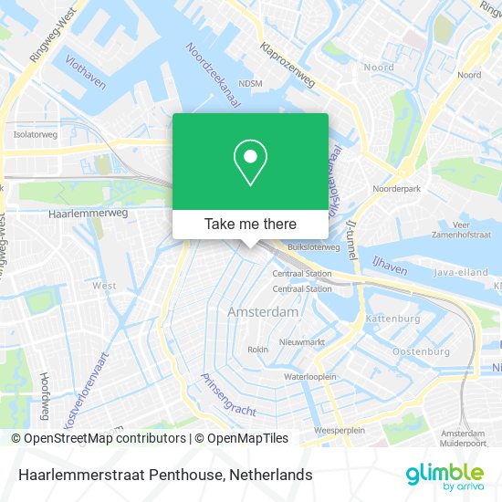 Haarlemmerstraat Penthouse map