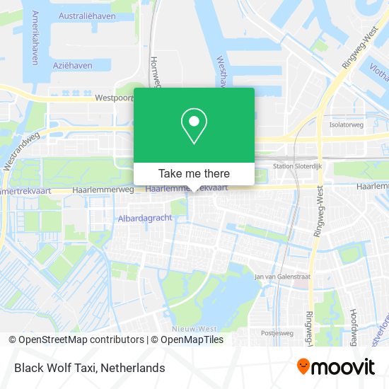 Black Wolf Taxi map