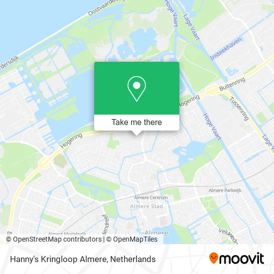 Hanny's Kringloop Almere map