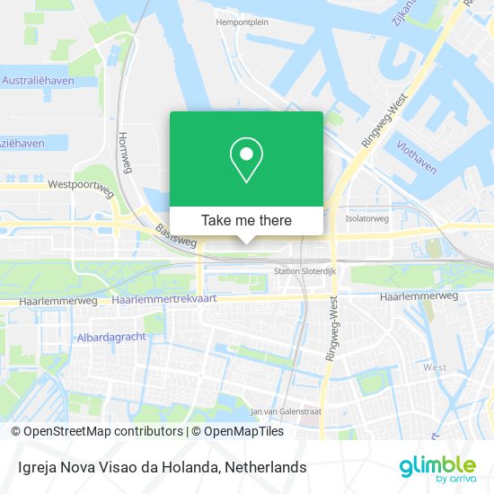 Igreja Nova Visao da Holanda Karte