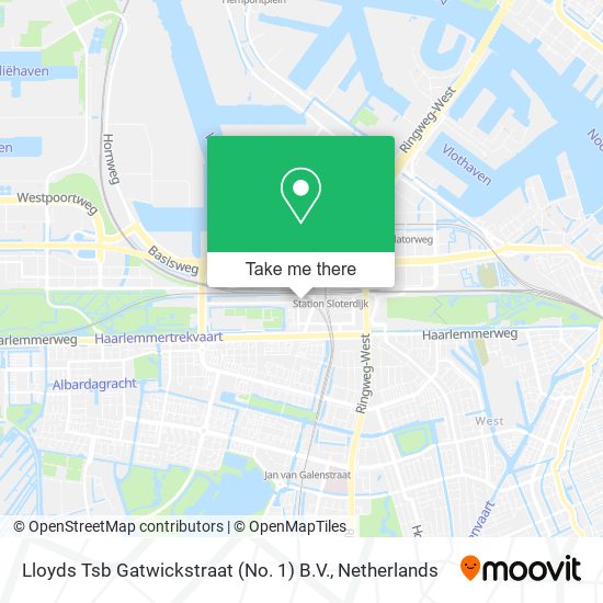 Lloyds Tsb Gatwickstraat (No. 1) B.V. map
