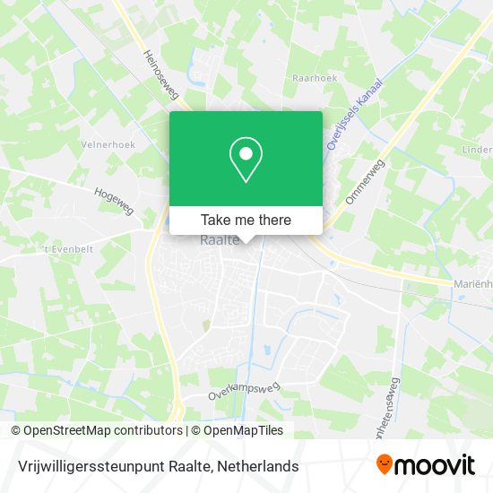 Vrijwilligerssteunpunt Raalte Karte