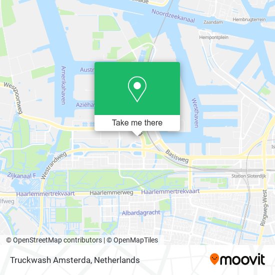 Truckwash Amsterda map