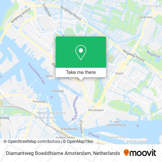 Diamantweg Boeddhisme Amsterdam map