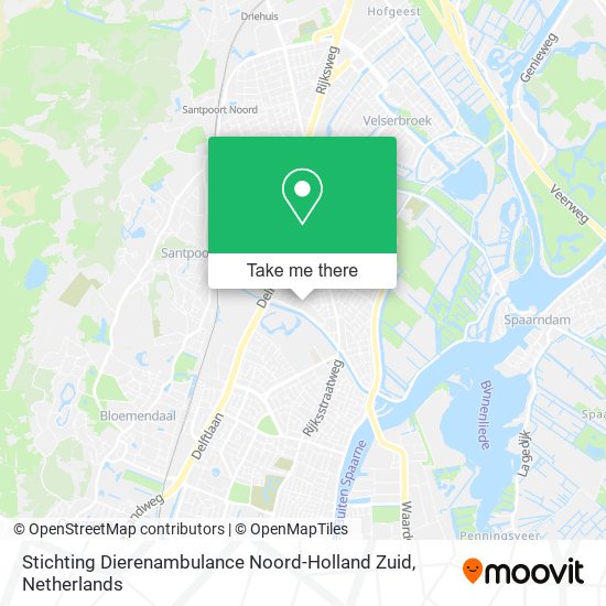 Stichting Dierenambulance Noord-Holland Zuid Karte