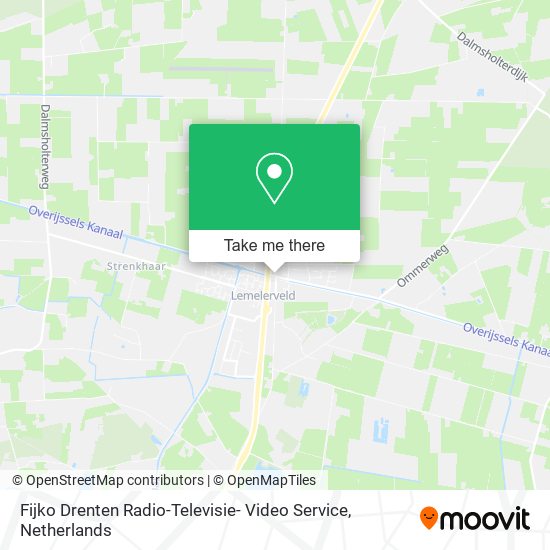 Fijko Drenten Radio-Televisie- Video Service map