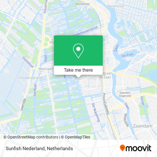 Sunfish Nederland map