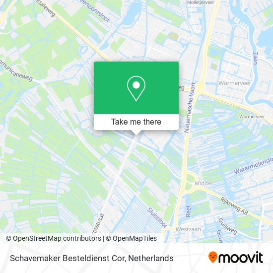 Schavemaker Besteldienst Cor map