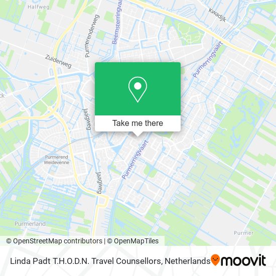 Linda Padt T.H.O.D.N. Travel Counsellors map